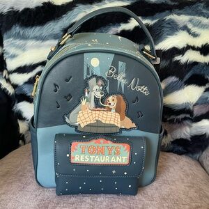 BNWT Disney Lady and the Tramp Bella Notte Mini Backpack - BoxLunch Exclusive
